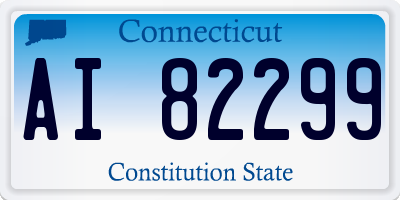CT license plate AI82299