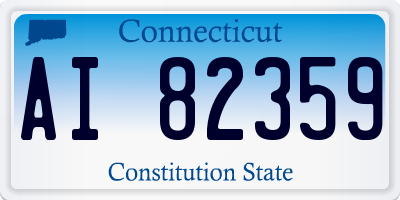 CT license plate AI82359