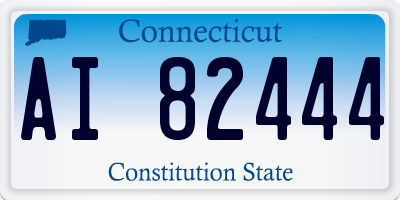 CT license plate AI82444