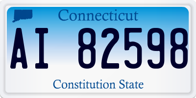 CT license plate AI82598
