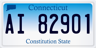 CT license plate AI82901