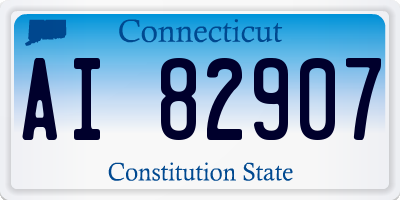 CT license plate AI82907