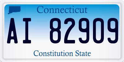 CT license plate AI82909