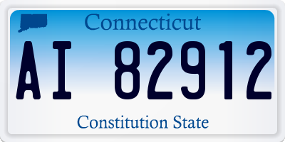 CT license plate AI82912