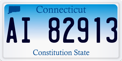 CT license plate AI82913