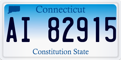 CT license plate AI82915
