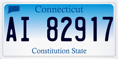 CT license plate AI82917