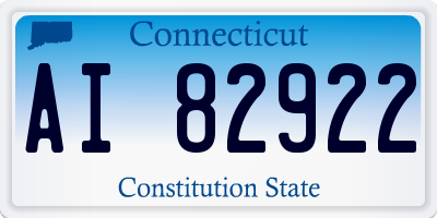 CT license plate AI82922