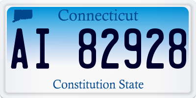 CT license plate AI82928