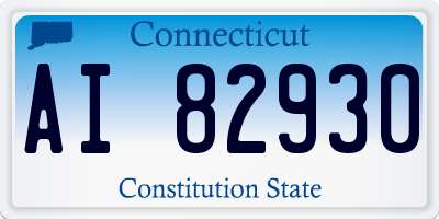 CT license plate AI82930