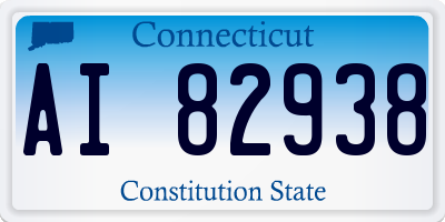 CT license plate AI82938