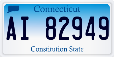 CT license plate AI82949