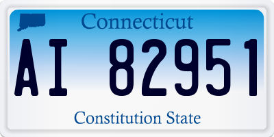 CT license plate AI82951