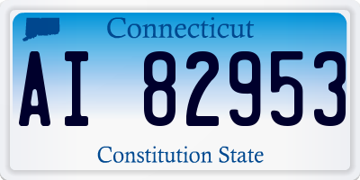 CT license plate AI82953