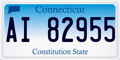 CT license plate AI82955