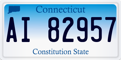 CT license plate AI82957