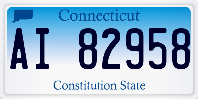 CT license plate AI82958
