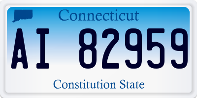 CT license plate AI82959