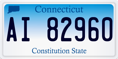 CT license plate AI82960