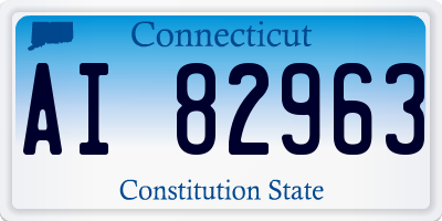 CT license plate AI82963