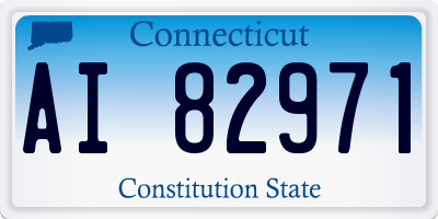 CT license plate AI82971