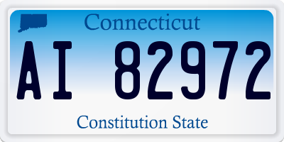 CT license plate AI82972