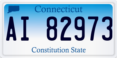 CT license plate AI82973