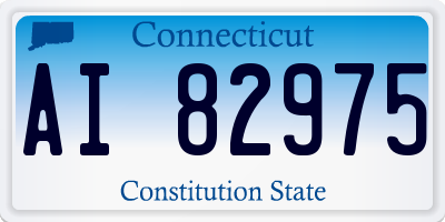 CT license plate AI82975