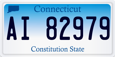CT license plate AI82979