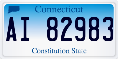 CT license plate AI82983