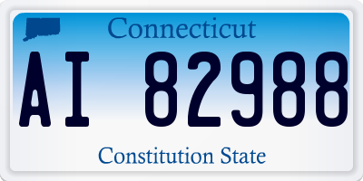 CT license plate AI82988