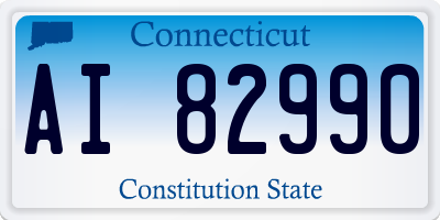 CT license plate AI82990