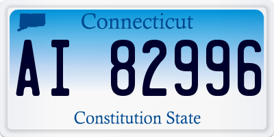 CT license plate AI82996