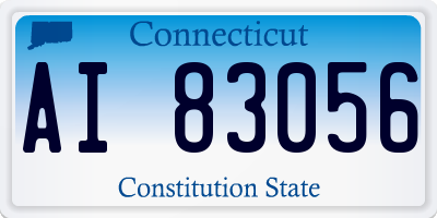 CT license plate AI83056