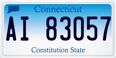 CT license plate AI83057
