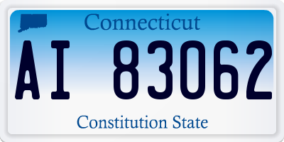 CT license plate AI83062