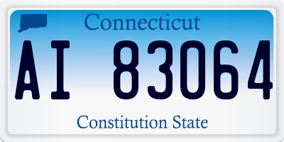 CT license plate AI83064