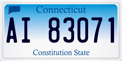 CT license plate AI83071