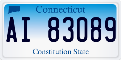 CT license plate AI83089