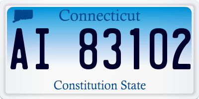 CT license plate AI83102