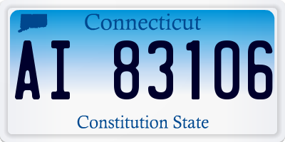 CT license plate AI83106