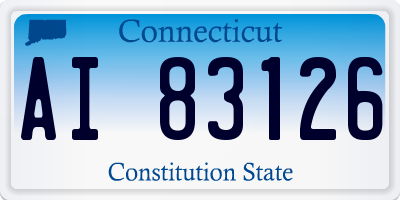 CT license plate AI83126