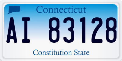 CT license plate AI83128