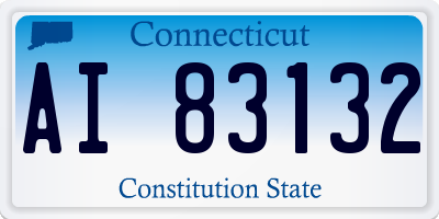 CT license plate AI83132