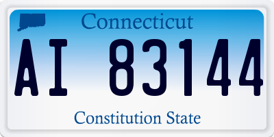 CT license plate AI83144