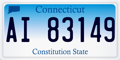 CT license plate AI83149