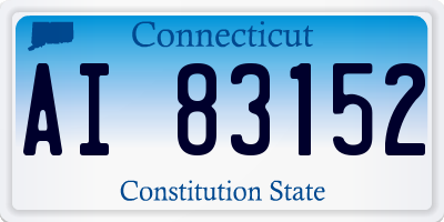 CT license plate AI83152