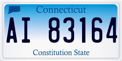 CT license plate AI83164