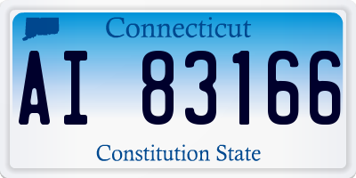 CT license plate AI83166