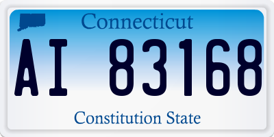 CT license plate AI83168